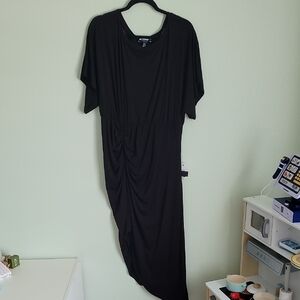 Eloquii Black Asymmetrical Dress
